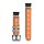 QuickFit 22 Watch Bands Fog Grey/Ember Orange Silicone