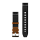 QuickFit 22 Watch Bands Leather/FKM hybrid strap, brown/black