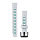 QuickFit 20 Watch Bands Whitestone/Aqua Silicone